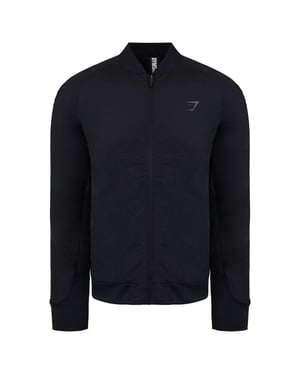 Gymshark Retakes Studelmenschen schwarze Bomberjacke wieder