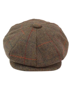 Herren Peaky Blinders Fischgräten-Flachhut