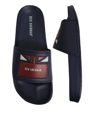 Ben Sherman Jet Mens Navy Sliders