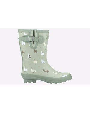 Cotswold Farmyard Mid Gummi-Alpaka-Gummistiefel