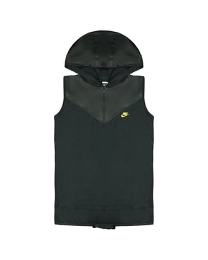 Nike Dri-Fit Reißverschluss auf Kapuze-Frauen lässig Sport schwarz ärmellose Hoody 332694 010
