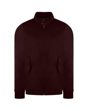Ben Sherman Signature Herren Burgunderfarbene Harringtonjacke