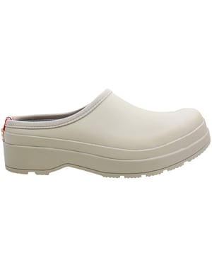 Hunter Play Lined Herren-Clogs in Weiß