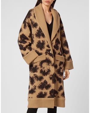 Strickjacke Leopard