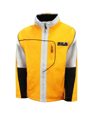Fila Thermore isolierte Herrengrau/Gelb Schneejacke