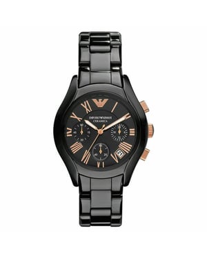 Emporio Armani AR1411 Schwarz Keramik Damenuhr