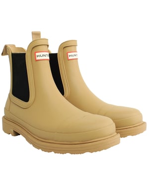 Hunter Commando Damen Chelsea Boots, Braun