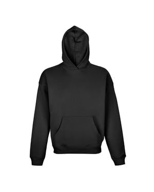 SOLS Unisex Erwachsene Connor Organic Oversized Hoodie (Schwarz)
