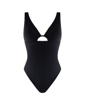 Gymshark umweltfreundlich Frauen schwarzer Badeanzug