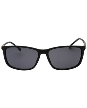 Hugo Boss Sonnenbrille mit grauen Glasern und mattschwarzen Glasern