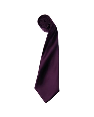 Premier - "Colours" Krawatte für Herren/Damen Unisex (Aubergine)