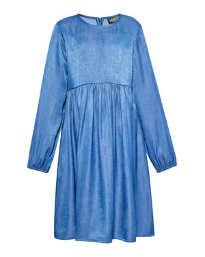 Dreimaster Kleid Mädchen (Kids) hellblauer Denim
