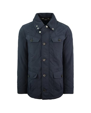 Hackett London Fenton Mens Navy Mantel
