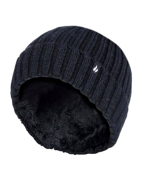 Wärmehalter - Wintermützen- und Handschuhset für Mädchen aus geripptem Material
