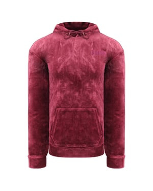 Puma bestickte Frauen Weinrot Red VeloR Hoodie