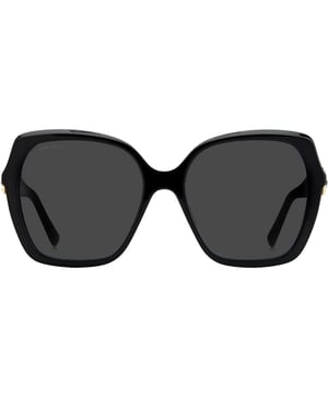 Jimmy Choo Manon/G/S 807 IR schwarze Sonnenbrille