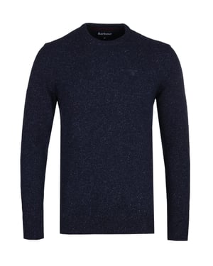 Barbour Tisbury Rundhalsstrickpullover - Marineblau