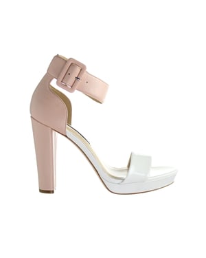 Calvin Klein Caitlin Womens White/Pink Schuhe