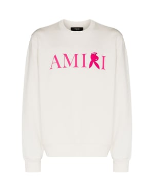 Amiri Reverse Bunny Logo Weißes Sweatshirt