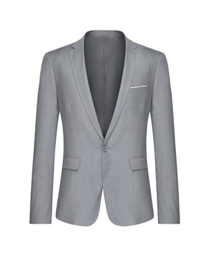 Grauer Freizeitblazer Slim Fit Business Blazer