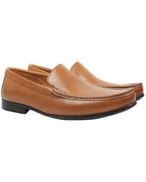 Clarks Claude Plain Hellbraune Herrenschuhe
