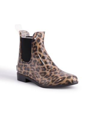 Aus Wooli Australia Womens Regenstiefel mit Schafsfell Einlegesohle enthalten LEOPARD