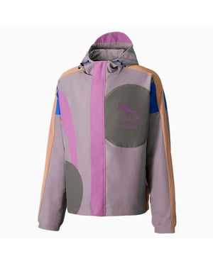 Puma x KidSuper Studios Mehrfarbige leichte Herrenjacke mit Reißverschluss