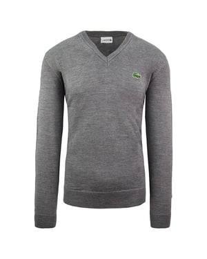 Lacoste Wollmenschen grauer Pullover