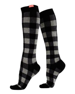 VIM&VIGR - Abgestufte Kompressionssocken 15-20 mmhg für Männer & Frauen | Baumwollsocken für Schwangerschaft, TVT & geschwollene Beine - Heathered Grey