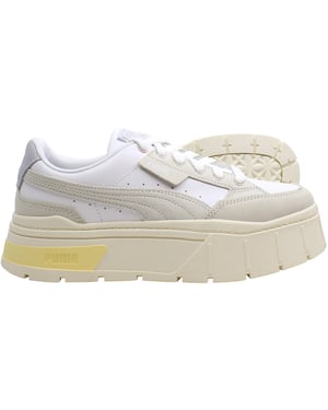Puma – Mayze Stack Luxe – Weiße Damen-Sneaker