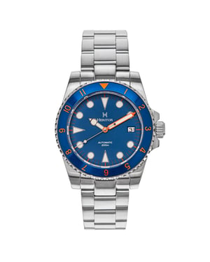 Heritor Automatik-Armbanduhr Luciano mit Datum - Marine