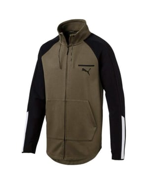 Puma Evo T7 Grüne Trainingsjacke für Herren
