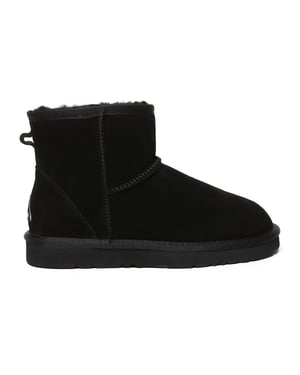EVER AU Damen Leder Kurzstiefel - Ostrich
