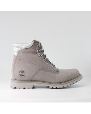 Timberland Waterville Grau Nubukleder Damen Schnürstiefel A2ADF
