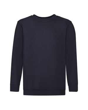 Fruit of the Loom - "Classic" Sweatshirt für Kinder angesetzte Ärmel (Marineblau)