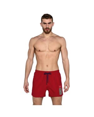 Kurzer Herren-Badeanzug mit Mesh-Futter MUHARBOURRED02