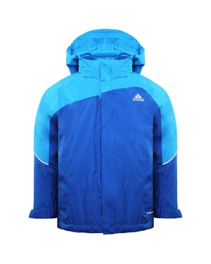 Adidas clima Proof Kids Blue wasserdichte Jacke