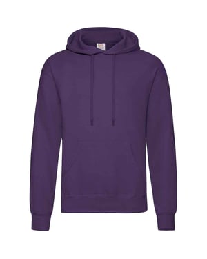 Fruit of the Loom - "Classic" Sweatshirt mit Kapuze für Herren/Damen Unisex (Violett)