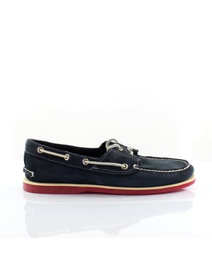 Timberland Classic 2 Eye Navy Suede Leder Lace Up Herren Boot Schuhe 6305A