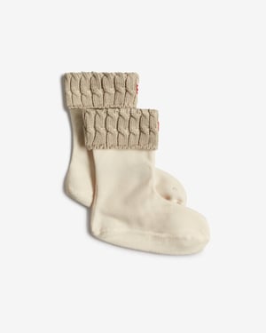 Hunter Unisex Recycelte 6-Stich Kabelkurze Stulpe