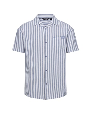 Regatta - "Shorebay II" Hemd für Herren kurzärmlig (Kronenblau/Weiß)