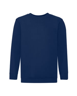 Fruit of the Loom - "Premium" Sweatshirt für Kinder angesetzte Ärmel (Marineblau)
