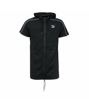 PUMA XTREME Reißverschluss up schwarze Baumwoll Herren Kapuze -Häuse 573544 01 P1a