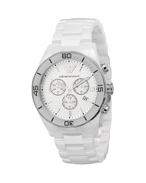 Emporio Armani AR1424 Weiß Ceramica Herrenuhr