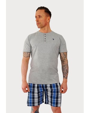 US Polo Assn Kurzarm-Pyjama für Herren