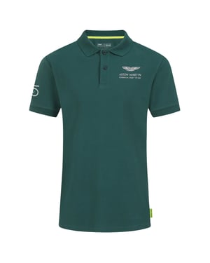 Aston Martin F1 Sebastian Vettel Fahrer Herren Green Polo -Hemd