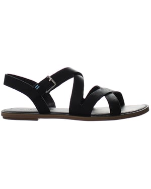 Toms Sizilien schwarze Frauen Sandalen