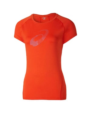 Asics Motion Dry Womens Orange Top