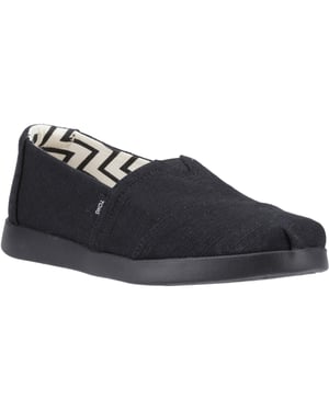 TOMS Alpargata Plus Damen Jute Espadrilles in Schwarz/Schwarz