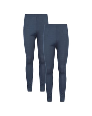 Mountain Warehouse - "Talus" Baselayerhose für Herren (2er-Pack) (Marineblau)